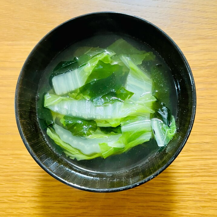 白菜・ワカメのすまし汁☆彡